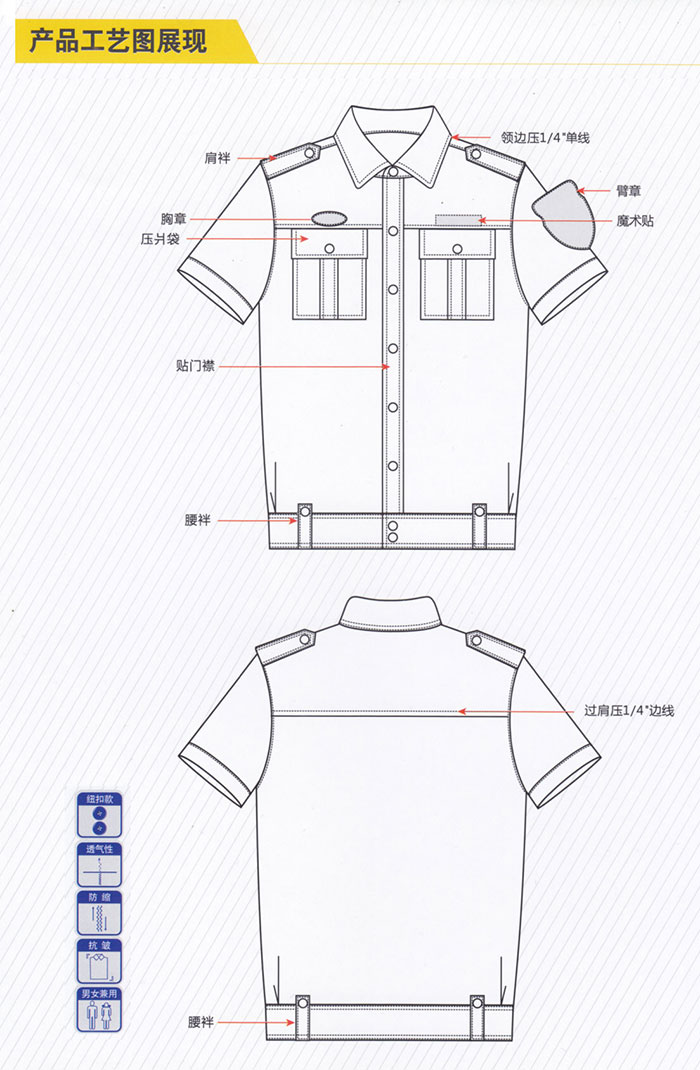 物業(yè)保衛(wèi)外勤標(biāo)志服190086款